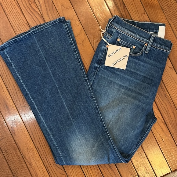 NEW Mother Superior The Weekender Flare Leg Jeans Mid Rise Size 33 NWT - Picture 8 of 8